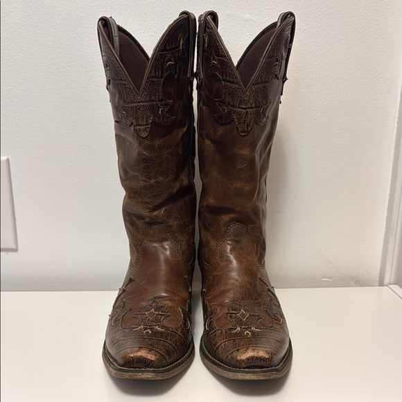 Durango Brown Western Cowboy Boots - Picture 1 of 10